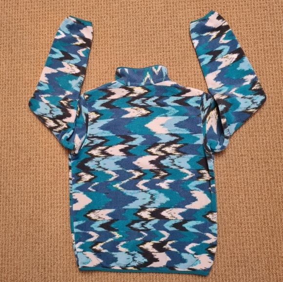Patagonia Synchilla Snap-T Pullover Women's Trout Tales Elwha Blue Size S - Picture 7 of 15